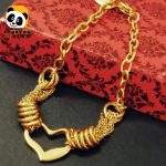 دستبند زنانه طرح زنجیر چند رج مدل قلب