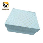 پک کادویی زنانه تم آبی مدل باکس مستطیل قلبی